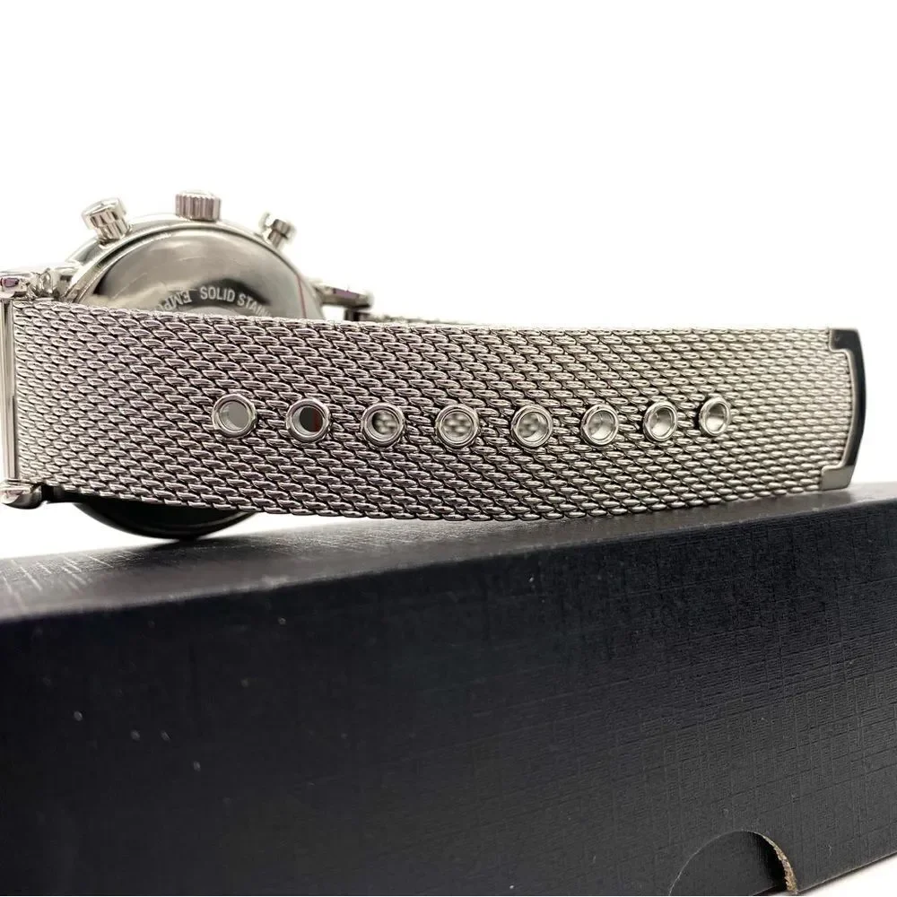 Emporio Armani Chronograph Stainless Steel Watch AR1808 New